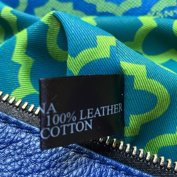 OR Yany New Royal Blue leather shoulder bag - Picture 8 of 11